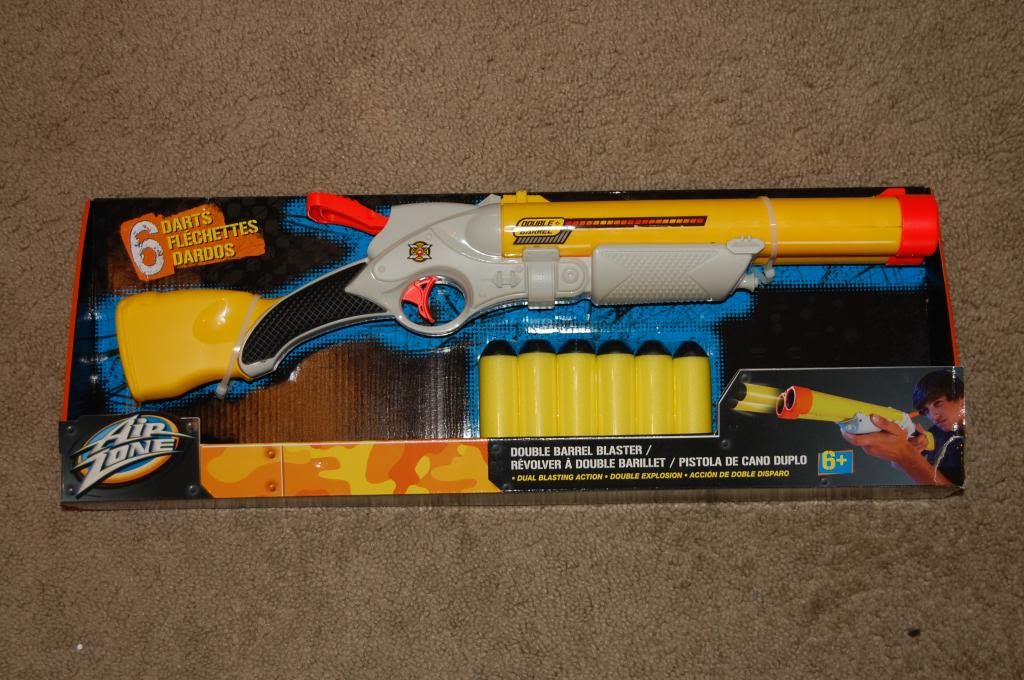 nerf gun double barrel blaster